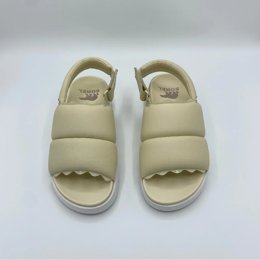 Sorel Honey White Sea Salt Viibe Slingback Sandals Size 7.5